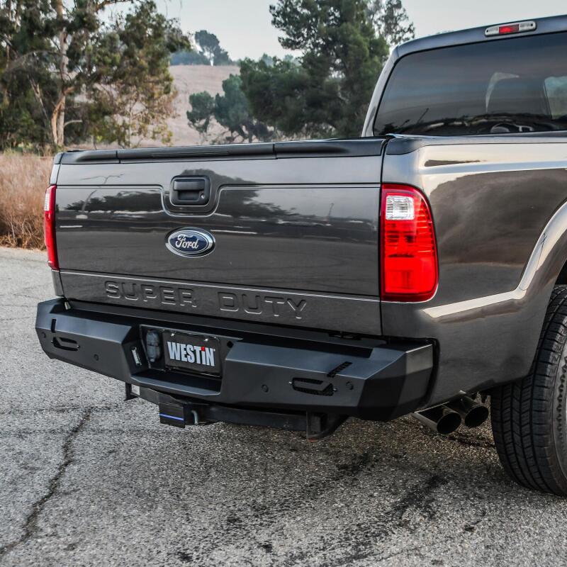 Westin 11-16 Ford F-250/350/450/550 Super Duty Pro-Series Rear Bumper - Textured Black - Image 5
