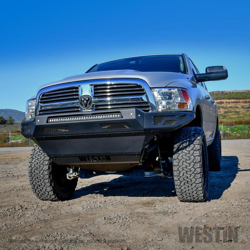 Westin 13-18 Dodge Ram 1500 / 2019 Ram 1500 Classic Pro-Mod Front Bumper - Textured Black - Image 3