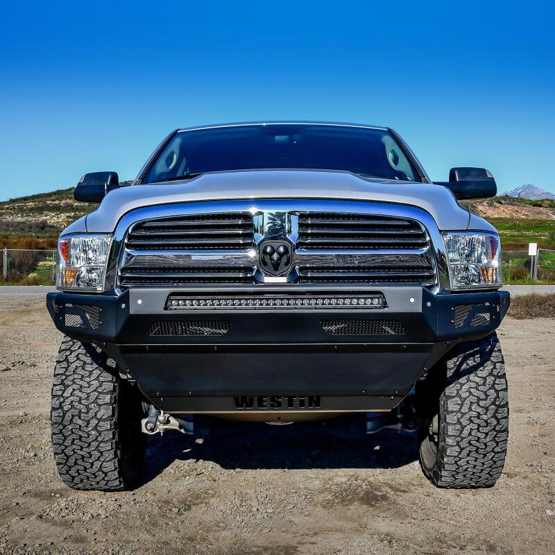 Westin 13-18 Dodge Ram 1500 / 2019 Ram 1500 Classic Pro-Mod Front Bumper - Textured Black - Image 5