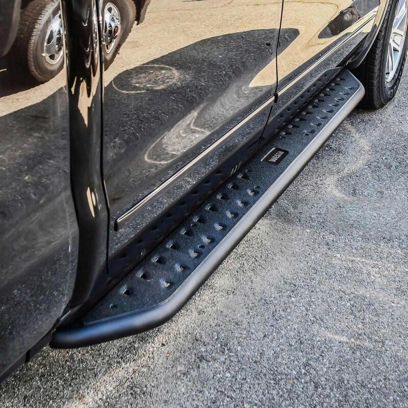 Westin 14-18 Chevrolet/GMC Silv/Seirra 1500 Double Cab Outlaw Nerf Step Bars - Textured Black - Image 3