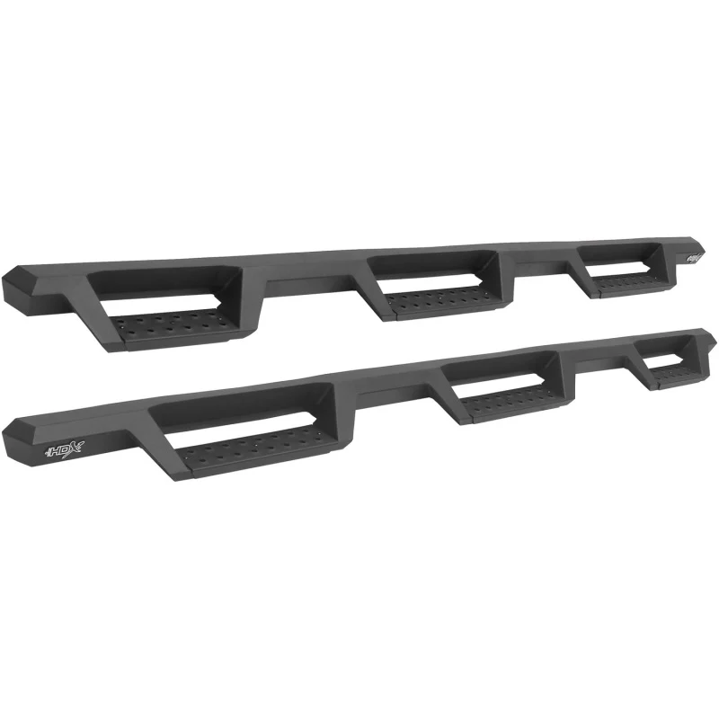 Westin 14-18 Chevrolet Silverado 1500 DC 6.5ft Bed HDX Drop W2W Nerf Step Bars - Tex. Blk - Image 2