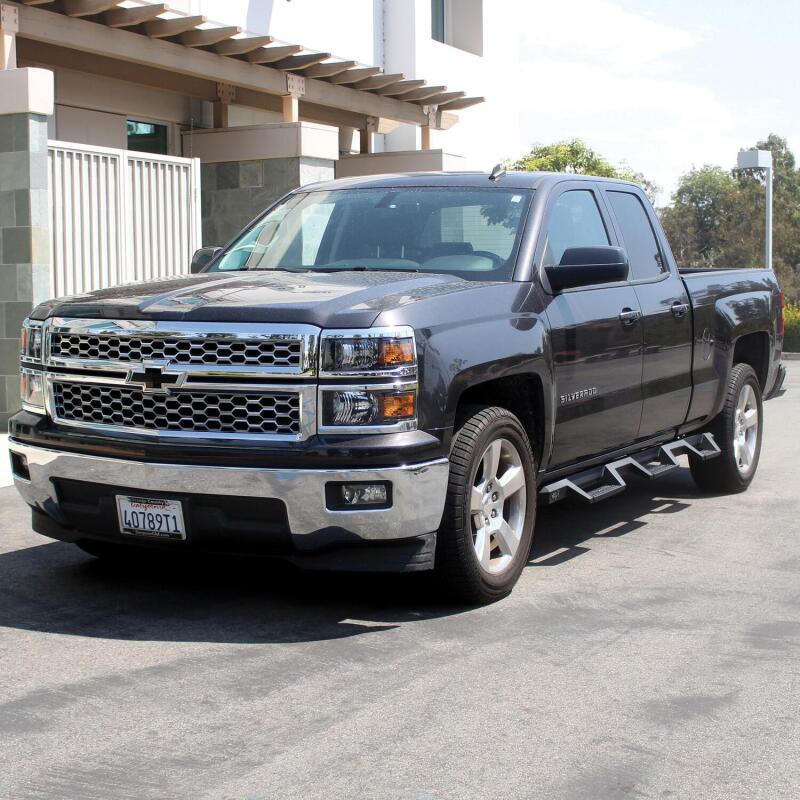 Westin 14-18 Chevrolet Silverado 1500 DC 6.5ft Bed HDX Drop W2W Nerf Step Bars - Tex. Blk - Image 4