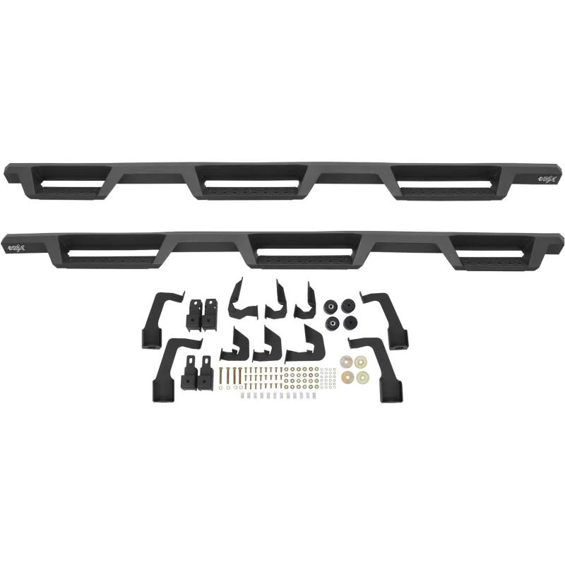 Westin 14-18 Chevrolet Silverado 1500 DC 6.5ft Bed HDX Drop W2W Nerf Step Bars - Tex. Blk - Image 5