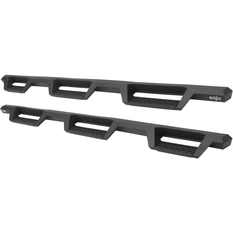 Westin 14-18 Chevrolet Silverado 1500 DC 6.5ft Bed HDX Drop W2W Nerf Step Bars - Tex. Blk - Image 9