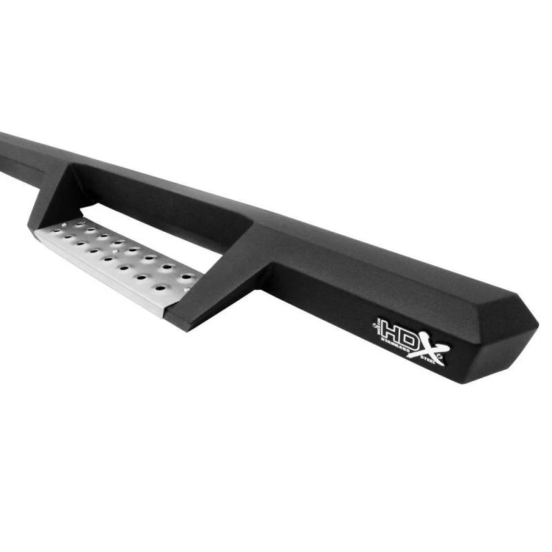 Westin 14-18 Chevrolet Silverado 1500 DC 6.5ft Bed HDX Stainless Drop W2W Nerf Step Bars - Tex. Blk - Image 6