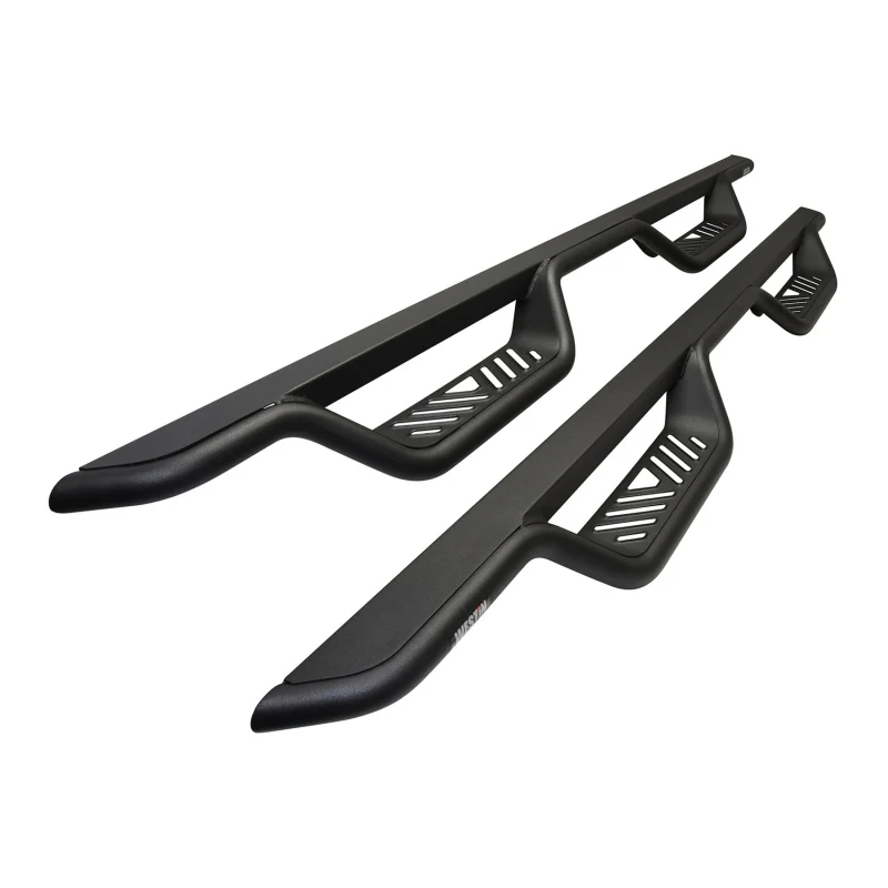Westin 14-18 Chevrolet Silverado/GMC Sierra Crew Cab Outlaw Nerf Step Bars (Excl. Diesel) -Text. Blk - Image 2
