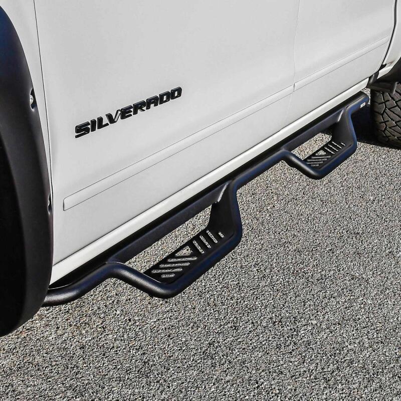 Westin 14-18 Chevrolet Silverado/GMC Sierra Crew Cab Outlaw Nerf Step Bars (Excl. Diesel) -Text. Blk - Image 6