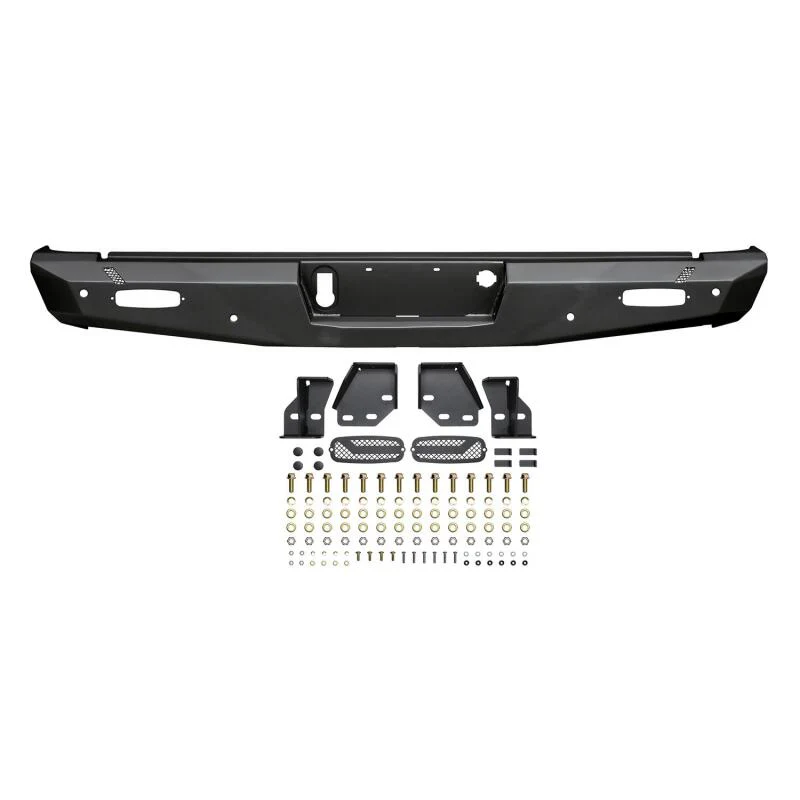 Westin 14-18 Chevy Silverado 1500 Pro-Series Rear Bumper - Textured Black - Image 9