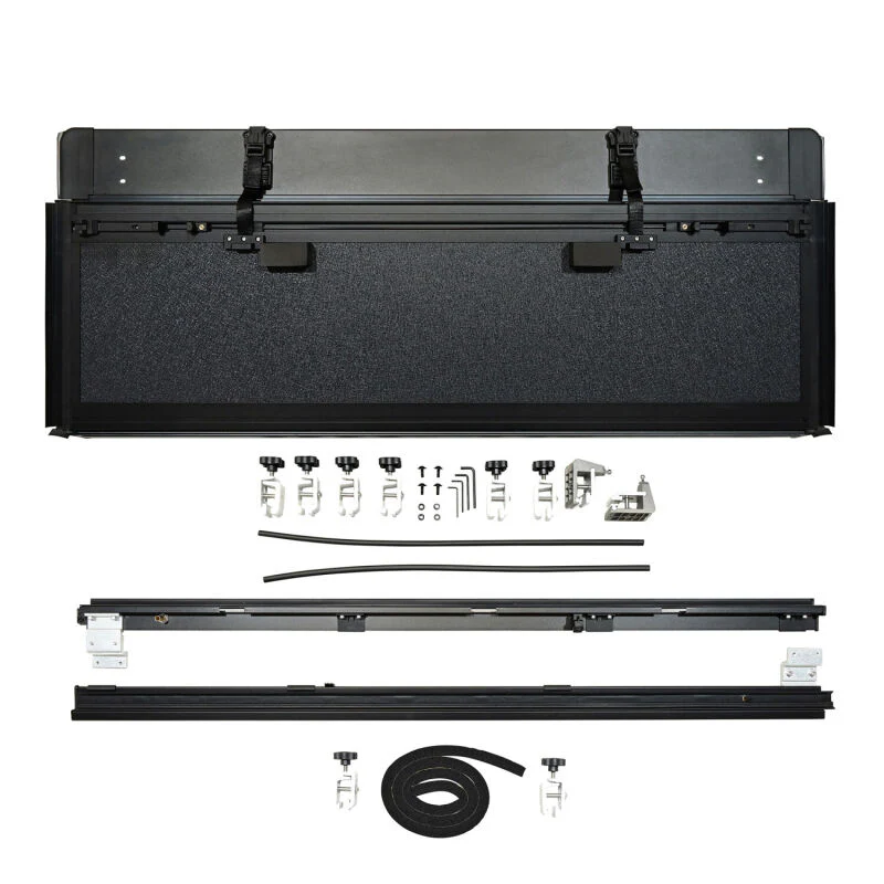 Westin 14-19 Chevrolet/GMC 1500/2500/3500 6ft. 7in. Bed Hard Tri-Fold Tonneau Cover - Black - Image 4
