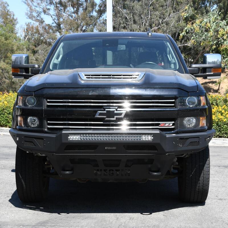 Westin 15-19 Chevrolet Silverado 2500/3500 Pro-Mod Front Bumper - Textured Black - Image 3