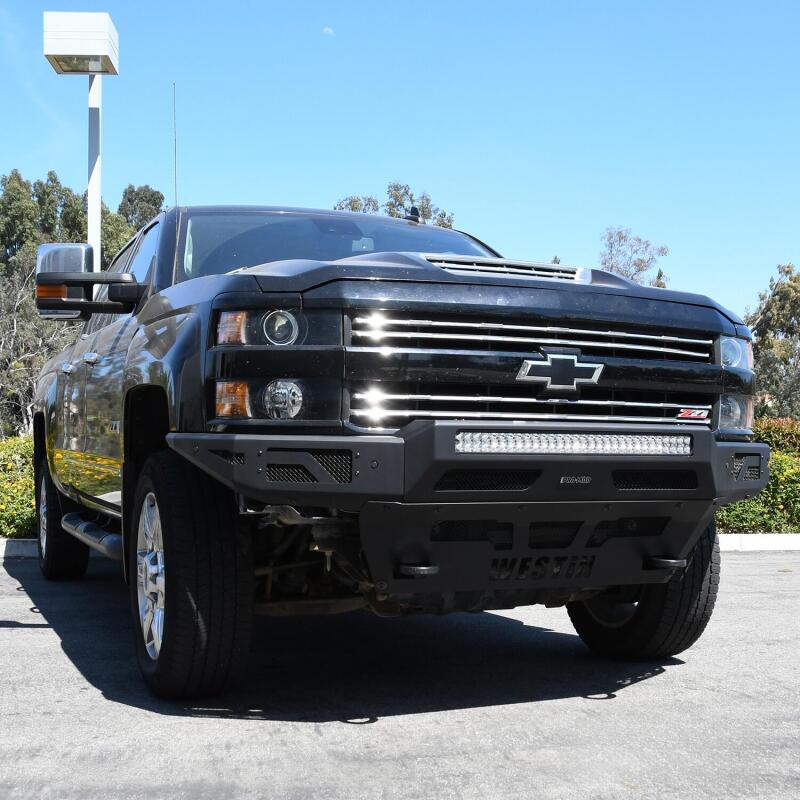 Westin 15-19 Chevrolet Silverado 2500/3500 Pro-Mod Front Bumper - Textured Black - Image 4