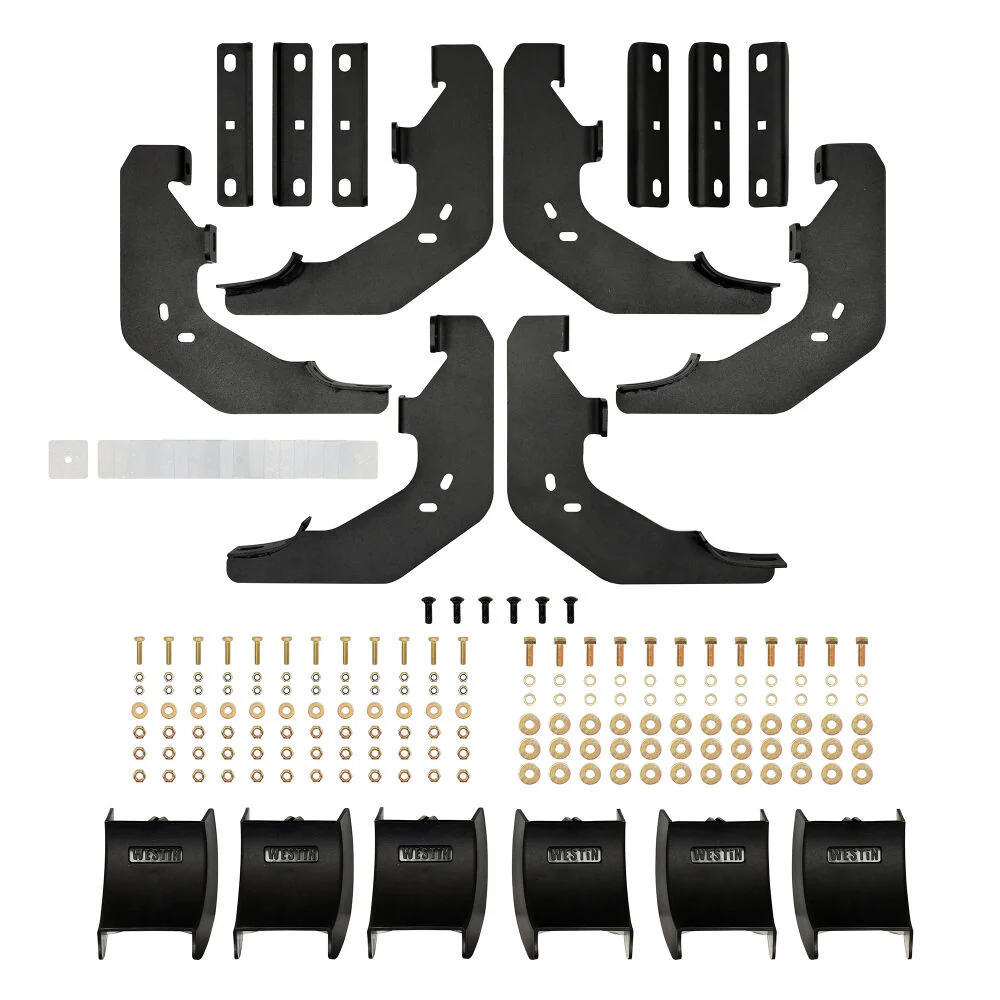 Westin 15-25 Ford F-150 SuperCrew / 17-25 F-250/350 CC AT6 Running Boards - Black - Image 7
