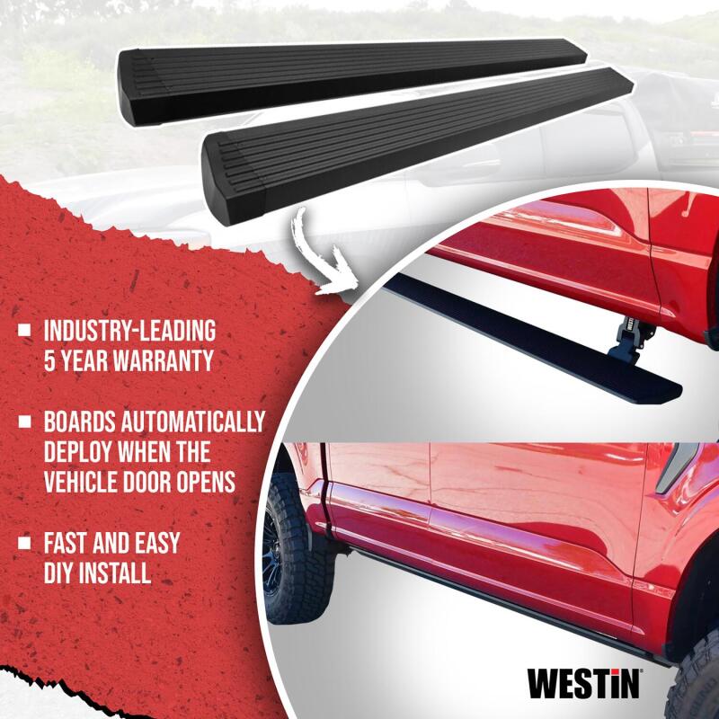Westin 15-26 Ford F-150 SuperCab / 17-26 F-250/350 SuperCab Pro-e Running Boards - Tex. Blk - Image 7