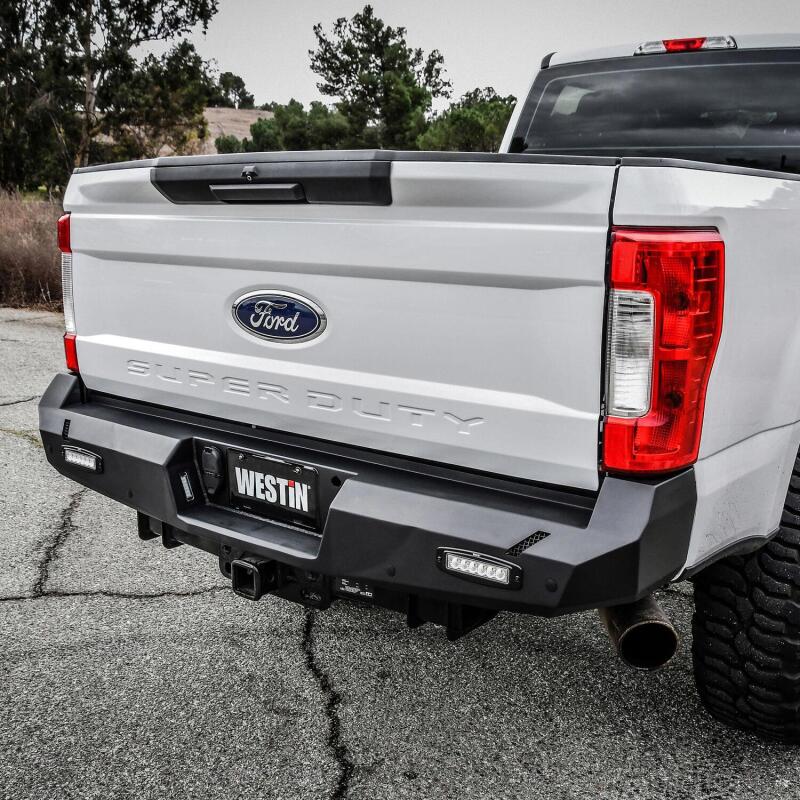 Westin 17-20 Ford F-250/350 Pro-Series Rear Bumper - Textured Black - Image 3