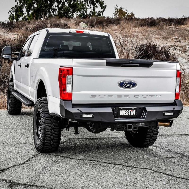 Westin 17-20 Ford F-250/350 Pro-Series Rear Bumper - Textured Black - Image 4