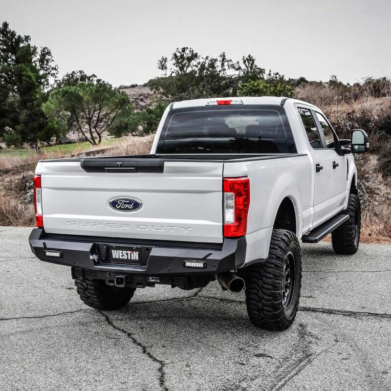 Westin 17-20 Ford F-250/350 Pro-Series Rear Bumper - Textured Black - Image 5