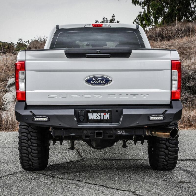 Westin 17-20 Ford F-250/350 Pro-Series Rear Bumper - Textured Black - Image 6