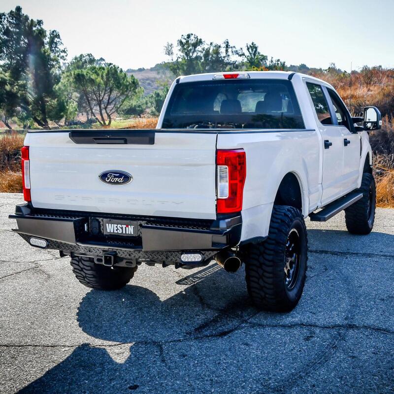 Westin 17-21 Ford F-250/350 HDX Bandit Rear Bumper - Black - Image 4