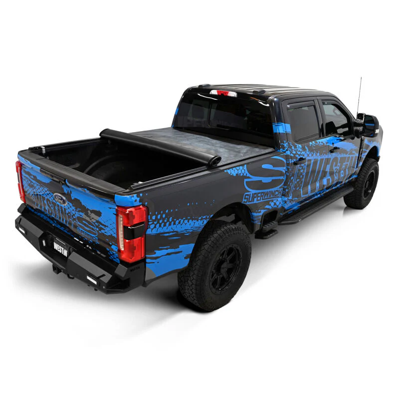 Westin 17-24 Ford F-250/350 Super Duty 6.75ft. Bed Soft Roll Tonneau Cover - Black - Image 22