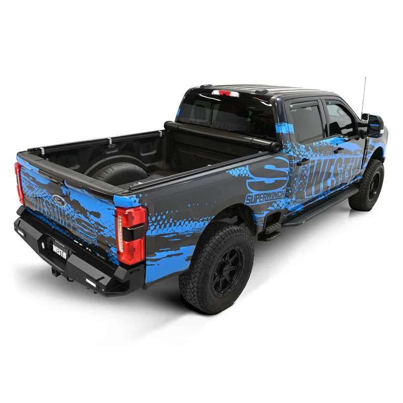 Westin 17-24 Ford F-250/350 Super Duty 6.75ft. Bed Soft Roll Tonneau Cover - Black - Image 6