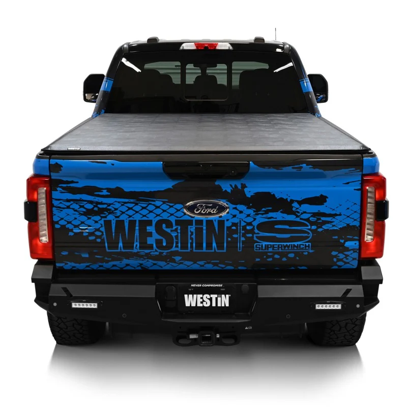 Westin 17-24 Ford F-250/350 Super Duty 6.75ft. Bed Soft Roll Tonneau Cover - Black - Image 7