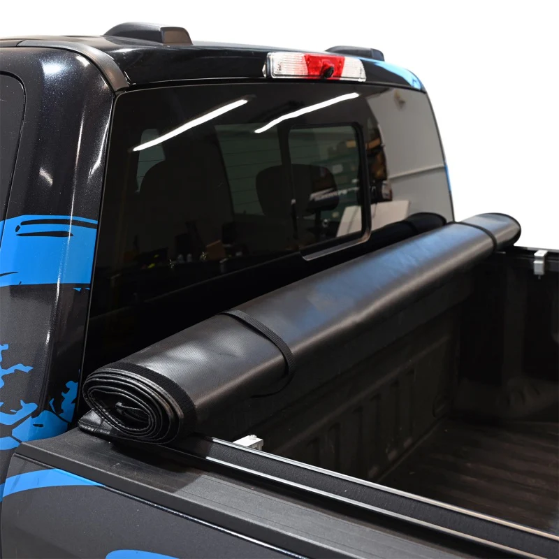 Westin 17-24 Ford F-250/350 Super Duty 6.75ft. Bed Soft Roll Tonneau Cover - Black - Image 9