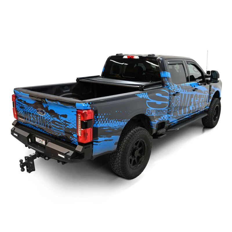 Westin 17-24 Ford F-250/350 Super Duty 6.75ft. Bed Soft Tri-Fold Tonneau Cover - Black - Image 12
