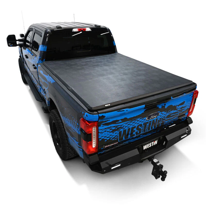 Westin 17-24 Ford F-250/350 Super Duty 6.75ft. Bed Soft Tri-Fold Tonneau Cover - Black - Image 19