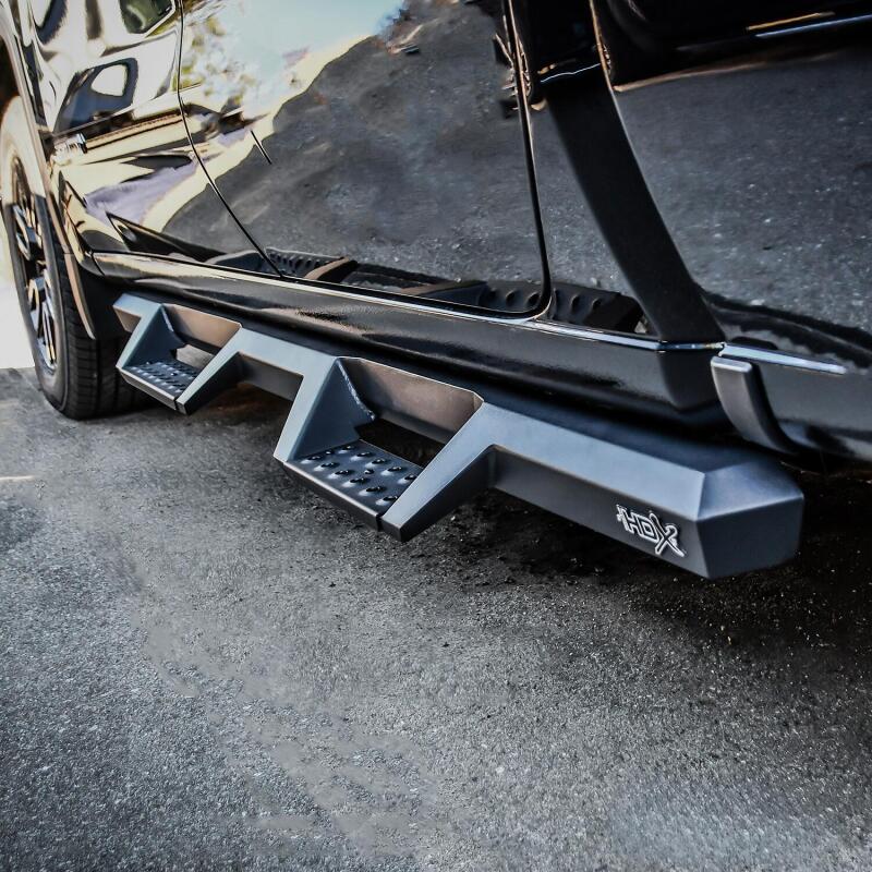 Westin 19-20 Chevrolet Silverado / GMC Sierra 1500 Double Cab HDX Drop Nerf Step Bars - Textured Blk - Image 4