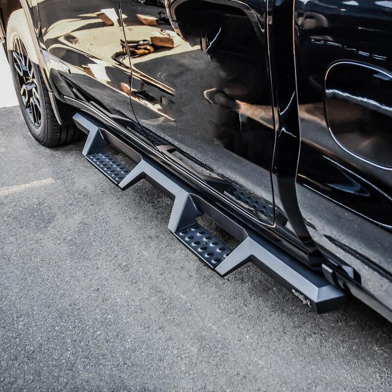 Westin 19-20 Chevrolet Silverado / GMC Sierra 1500 Double Cab HDX Drop Nerf Step Bars - Textured Blk - Image 5
