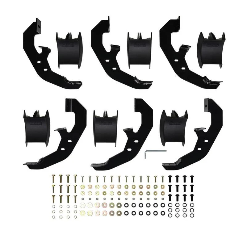 Westin 19-20 Chevrolet Silverado/GMC Sierra 1500 Double Cab PRO TRAXX 5 Oval Nerf Step Bars - Black - Image 10