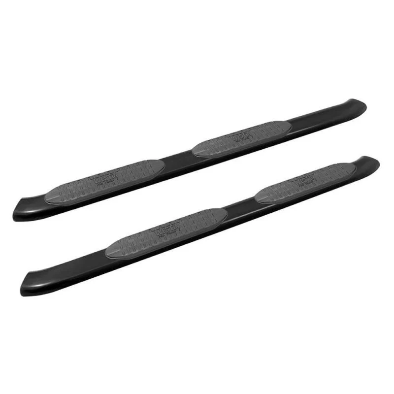 Westin 19-20 Chevrolet Silverado/GMC Sierra 1500 Double Cab PRO TRAXX 5 Oval Nerf Step Bars - Black - Image 2
