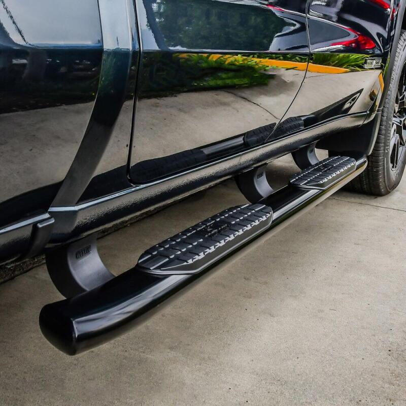 Westin 19-20 Chevrolet Silverado/GMC Sierra 1500 Double Cab PRO TRAXX 5 Oval Nerf Step Bars - Black - Image 6