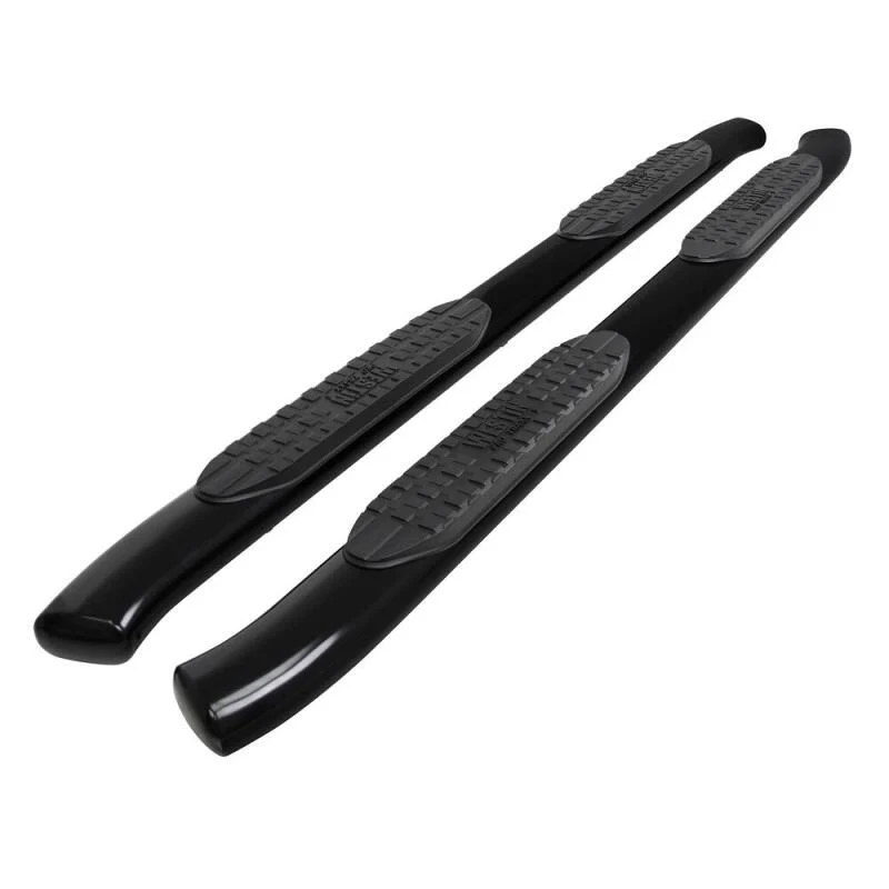 Westin 19-20 Chevrolet Silverado/GMC Sierra 1500 Double Cab PRO TRAXX 5 Oval Nerf Step Bars - Black - Image 9