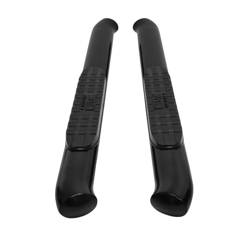 Westin 19-20 Chevrolet Silverado / GMC Sierra 1500 Reg Cab PRO TRAXX 4 Oval Nerf Step Bars - Black - Image 8