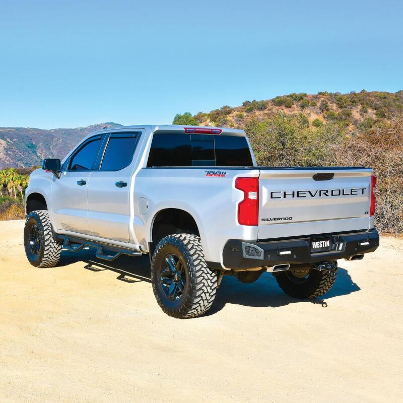 Westin 19-20 Chevy Silverado 1500 Pro-Series Rear Bumper - Textured Black - Image 3