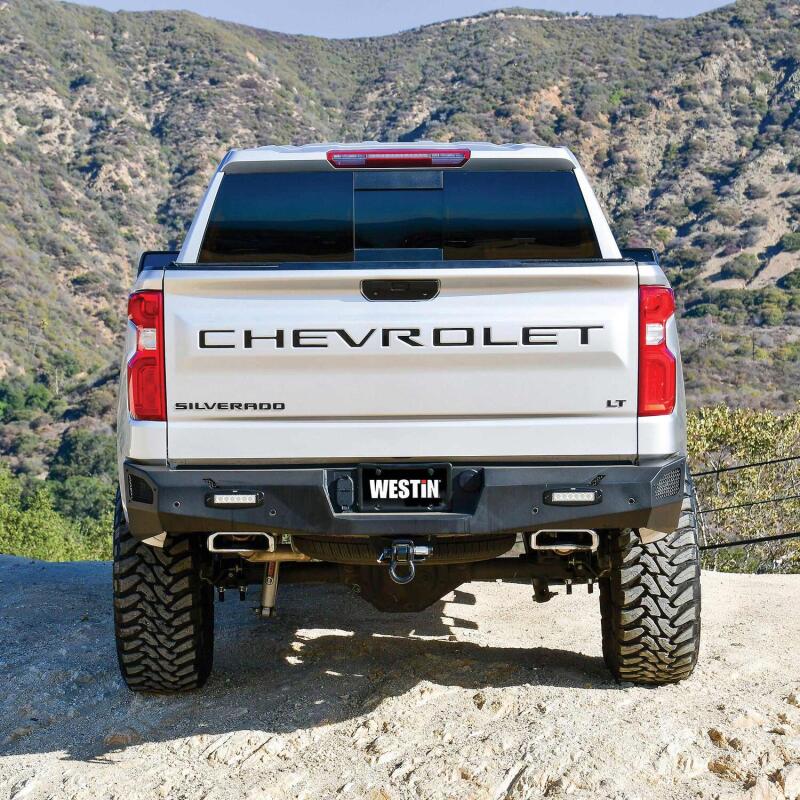 Westin 19-20 Chevy Silverado 1500 Pro-Series Rear Bumper - Textured Black - Image 5