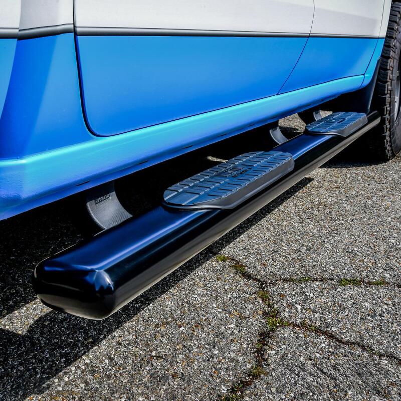 Westin 19-21 Chevrolet Silverado Crew Cab PRO TRAXX 6 Oval Nerf Step Bars - Black - Image 5