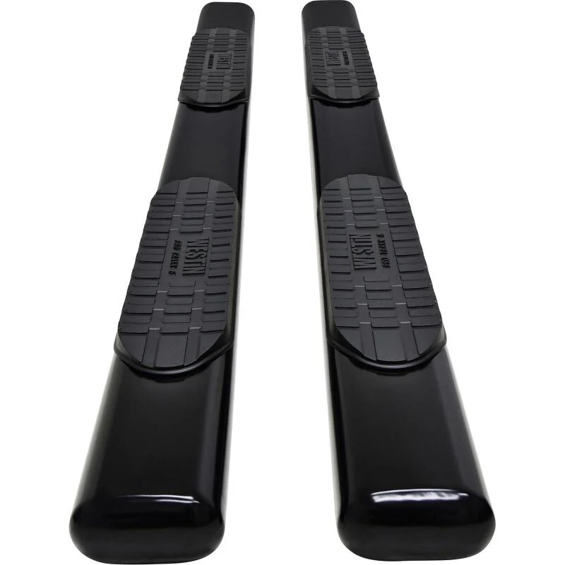 Westin 19-21 Chevrolet Silverado Crew Cab PRO TRAXX 6 Oval Nerf Step Bars - Black - Image 8