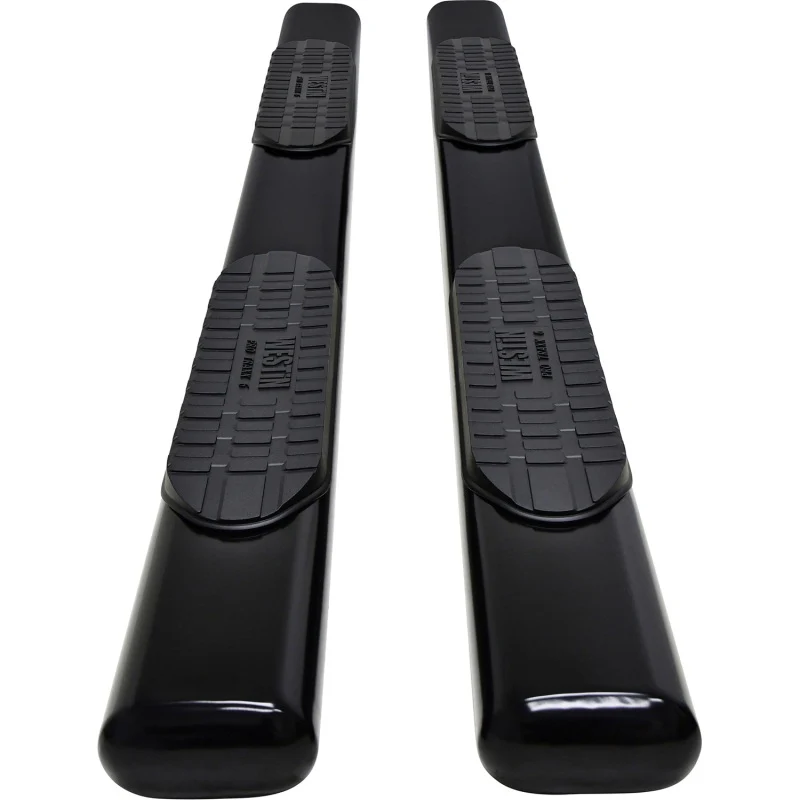 Westin 19-21 Chevrolet Silverado Crew Cab PRO TRAXX 6 Oval Nerf Step Bars - Black - Image 9