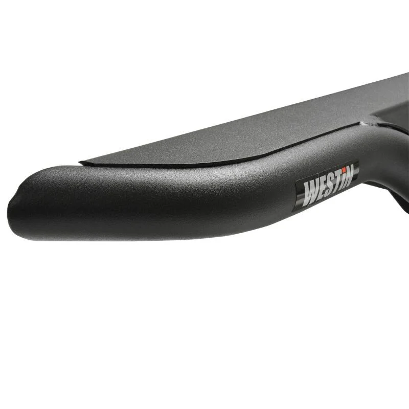 Westin 19-22 Chevrolet Silverado / GMC Sierra Crew Cab Outlaw Nerf Step Bars - Textured Black - Image 8