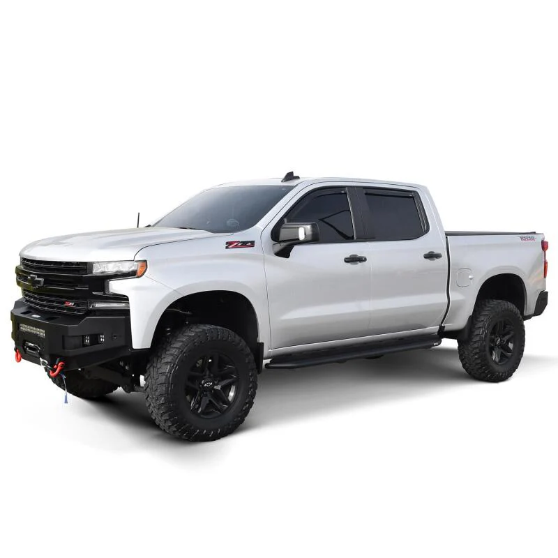 Westin 19-23 Chevrolet/GMC Silverado/Sierra 1500 Crew Cab Outlaw Nerf Step Bars - Textured Black - Image 11