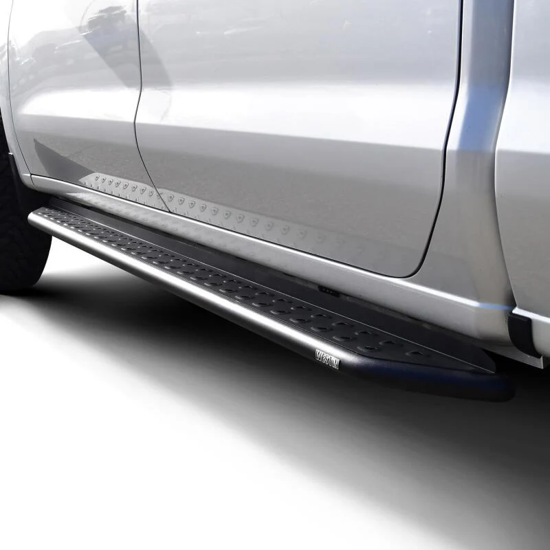 Westin 19-23 Chevrolet/GMC Silverado/Sierra 1500 Crew Cab Outlaw Nerf Step Bars - Textured Black - Image 12