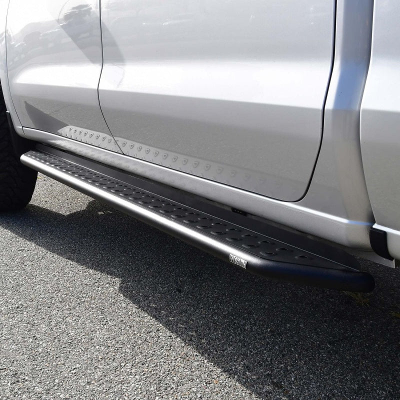 Westin 19-23 Chevrolet/GMC Silverado/Sierra 1500 Crew Cab Outlaw Nerf Step Bars - Textured Black - Image 3