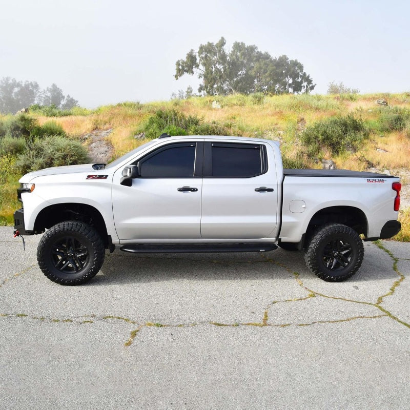 Westin 19-23 Chevrolet/GMC Silverado/Sierra 1500 Crew Cab Outlaw Nerf Step Bars - Textured Black - Image 7