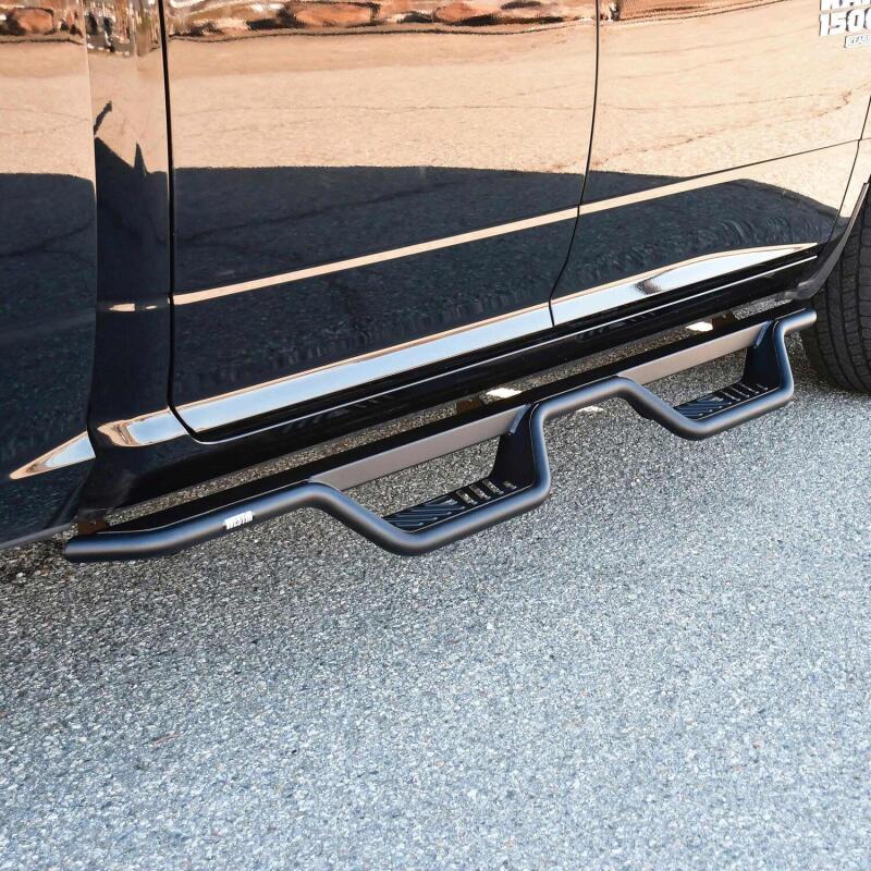 Westin 19-23 RAM 1500 Classic Crew Cab Outlaw Drop Nerf Step Bars - Textured Black - Image 3