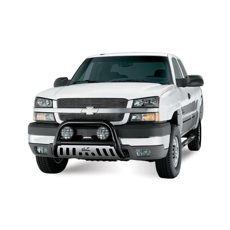 Westin 1999-2013 Chevy Silverado 1500 Crew Cab Signature 3 Nerf Step Bars - Black - Image 3
