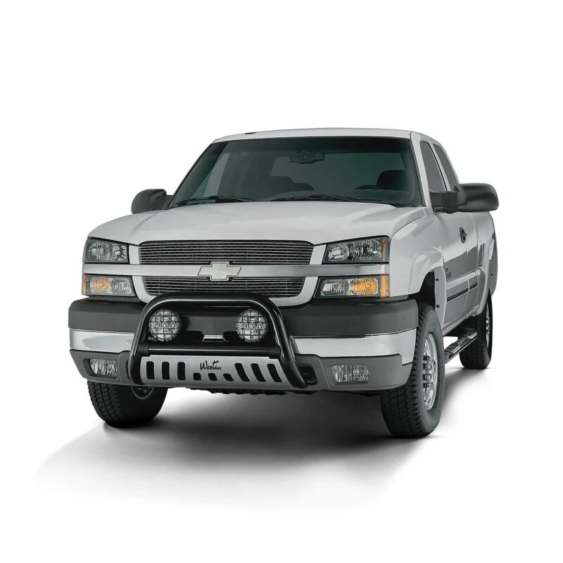 Westin 1999-2013 Chevy Silverado 1500 Crew Cab Signature 3 Nerf Step Bars - Black - Image 6