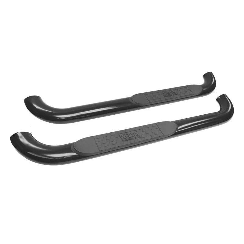 Westin 1999-2013 Chevy Silverado 1500 Reg Cab Platinum 4 Oval Nerf Step Bars - Black - Image 2