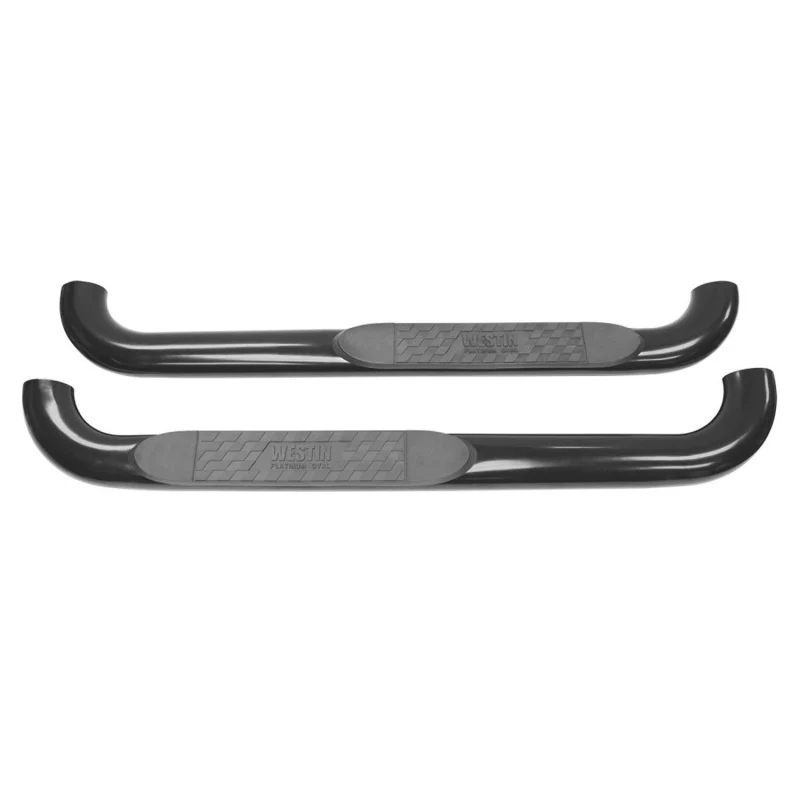 Westin 1999-2013 Chevy Silverado 1500 Reg Cab Platinum 4 Oval Nerf Step Bars - Black - Image 5